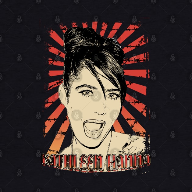 Kathleen Hanna 90s Retro Vintage Aesthetic by Ihkwan Art